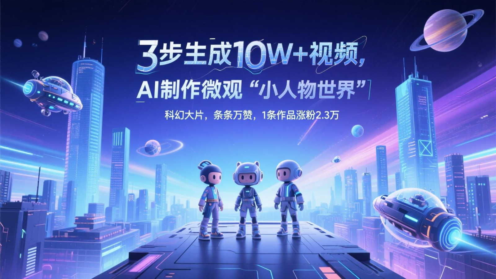 三步生成10W+视频,AI制作微观“小人物世界”科幻大片插图 三步生成10W+视频,AI制作微观“小人物世界”科幻大片插图